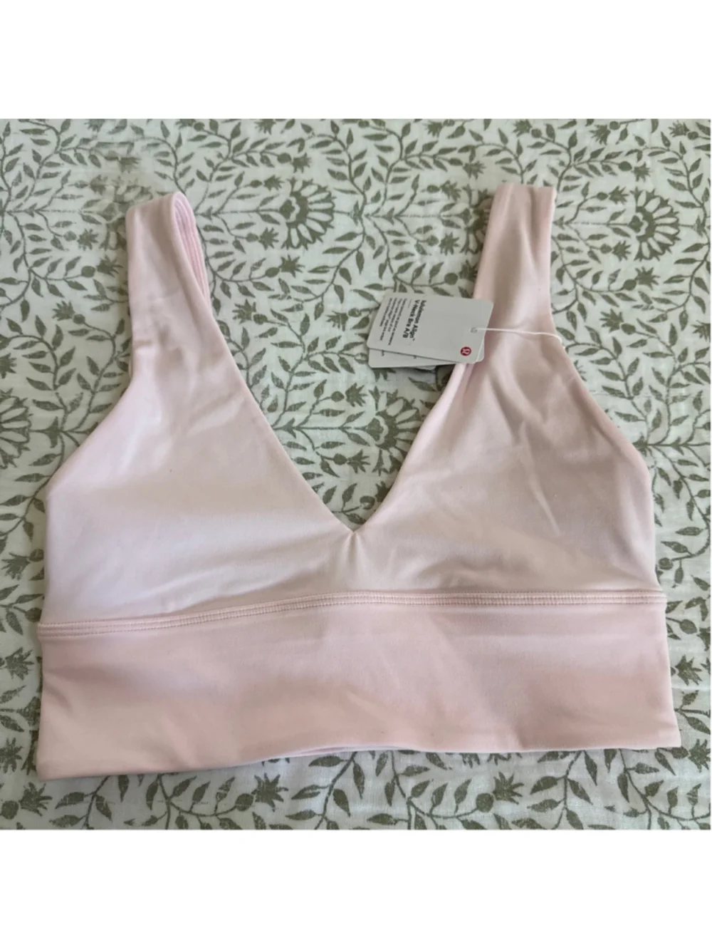 Lululemon Align V-Neck Sports Bra Size 4 Pink